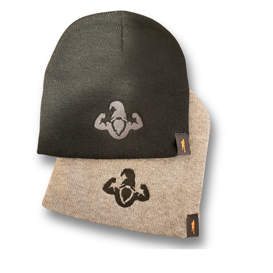 Black Skull Cap - Dark Grey Silhouette Gnome