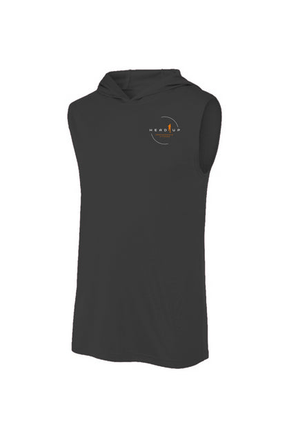 Mens Sport-Tek Sleeveless Hoodie - Solid Black