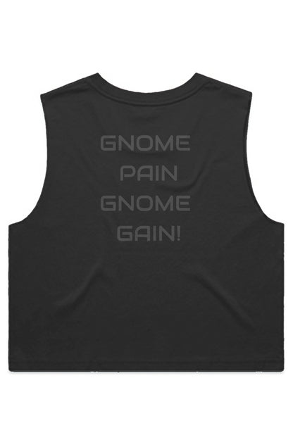 Gnome Pain Cropped Tank - Womans