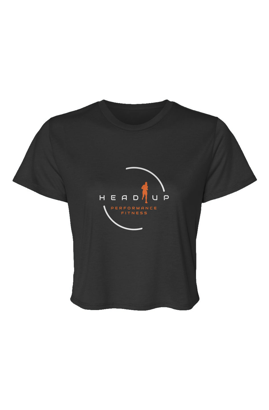 Women’s Flowy Cropped Tee - HUPF DTG LOGO