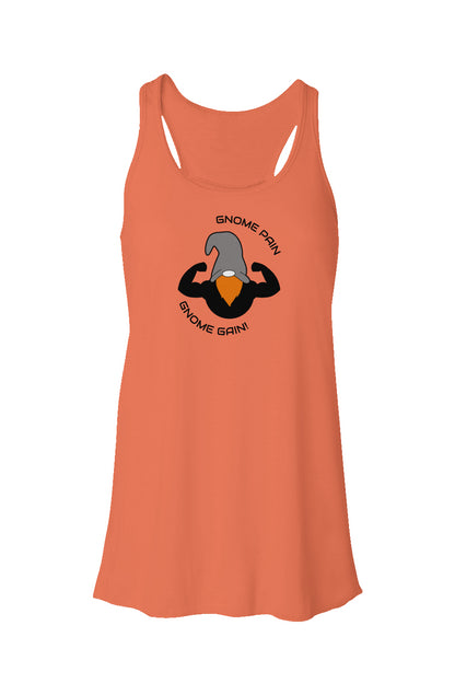Flowy Racerback Tank - Gnome Pain Gnome Gain