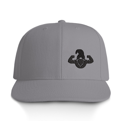 Flexfit Snapback Cap - Embroidered Black Gnome