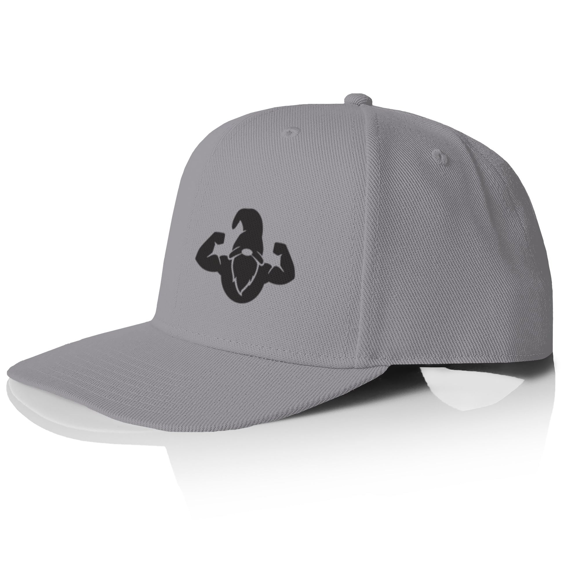 Flexfit Snapback Cap - Embroidered Black Gnome
