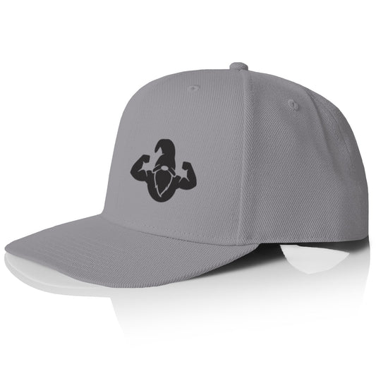 Flexfit Snapback Cap - Embroidered Black Gnome